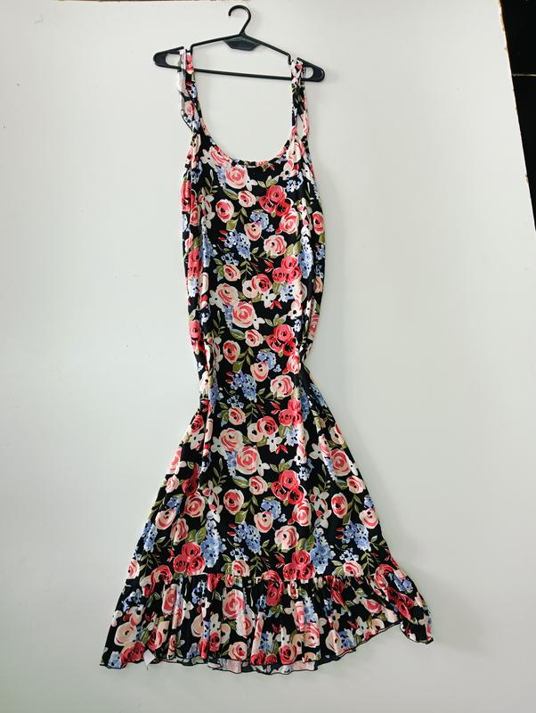 VESTIDO LARGO DE FRIBRANA ESTAMPADOS