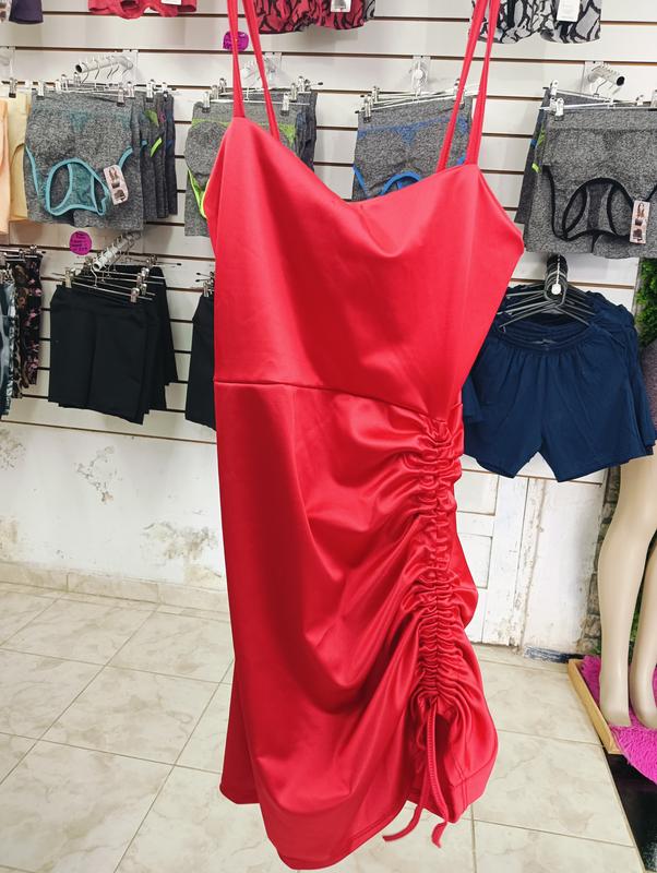 VESTIDO SATEN FRUNCE