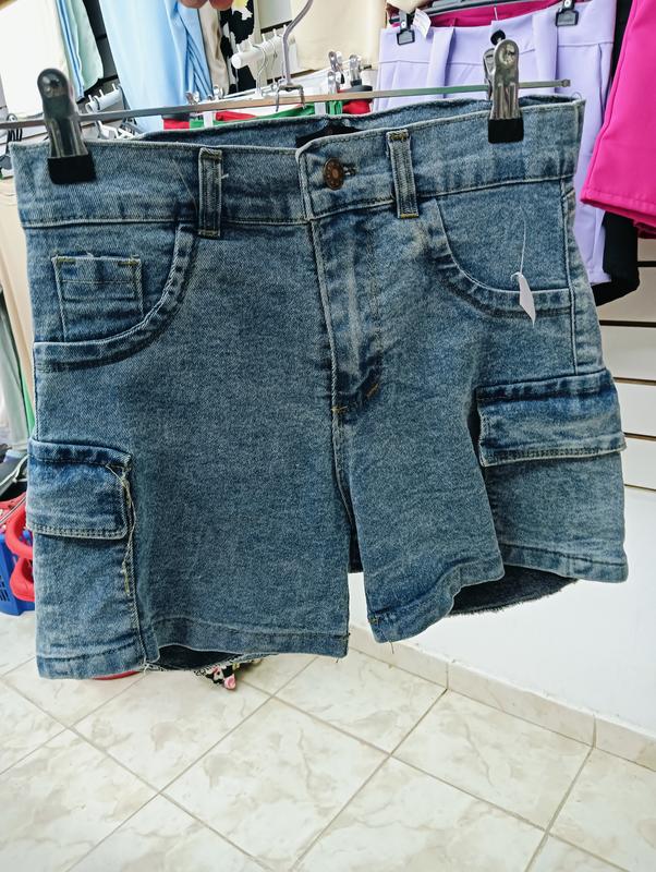 SHOT DE JEANS CARGO ELASTIZADO