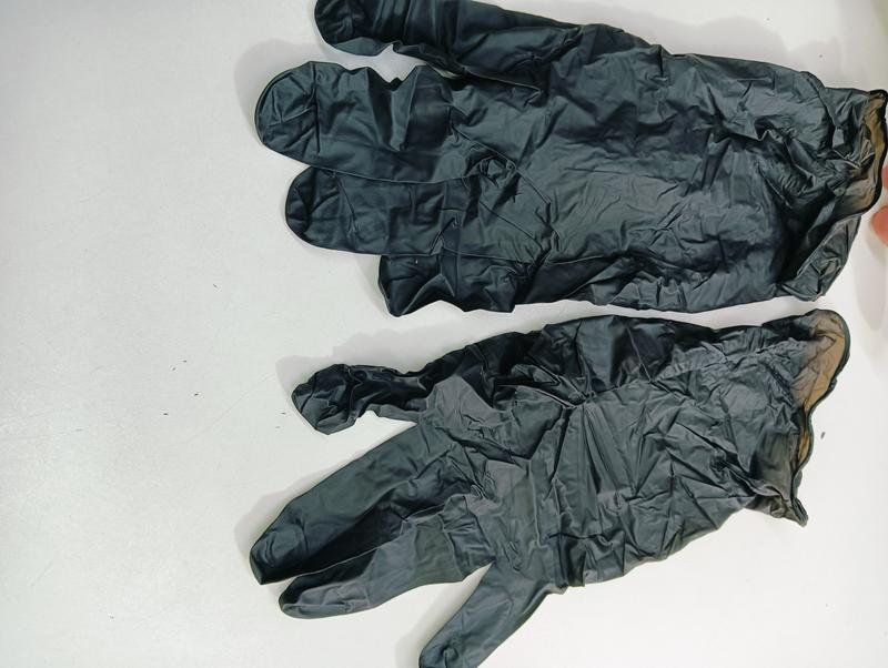 GUANTES NEGROS DE NITRILO