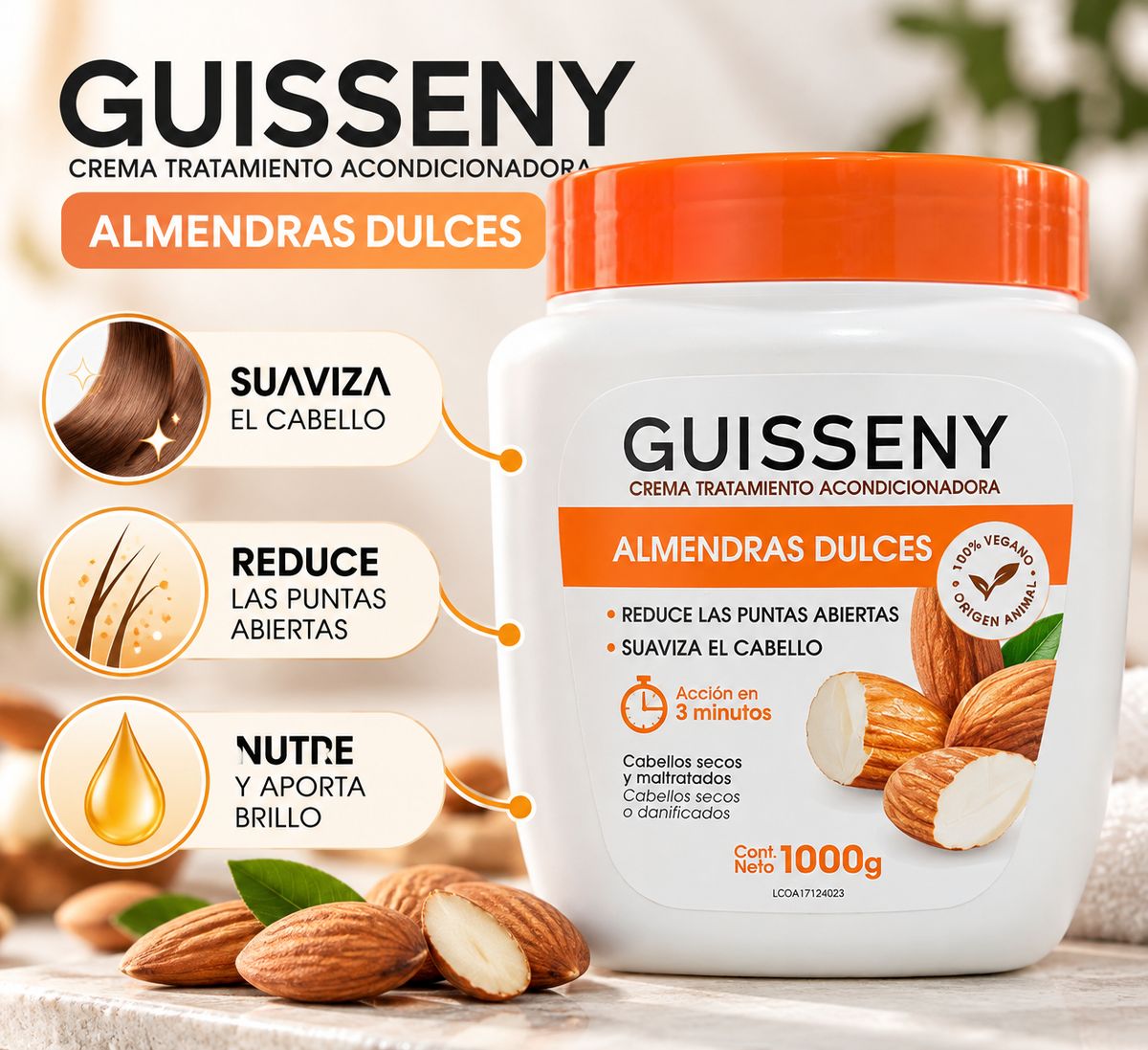 BAÑO DE CREMA ALMENDRAS DULCE X 1KG